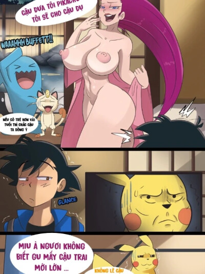 Cho Satoshi Đụ Để Bắt Pikachu