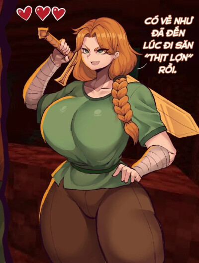 Cô Nàng Alex Muốn Phá Đảo Minecraft !?